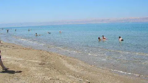 Una imagen de una playa del Mar Muerto.