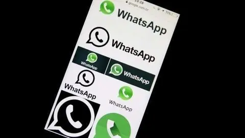 Logo de la aplicación de mensajería WhatsApp.