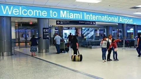 Aeropuerto Internacional de Miami en Florida (EEUU).