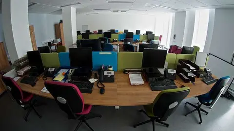 Una oficina vacía. (Rum Bocolic Ape, Flickr)