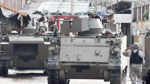 Soldados del ejército del Líbano.