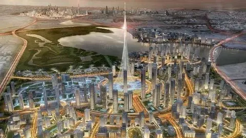 Recreación virtual de Dubai Creek Harbour. (Emaar Propierties)