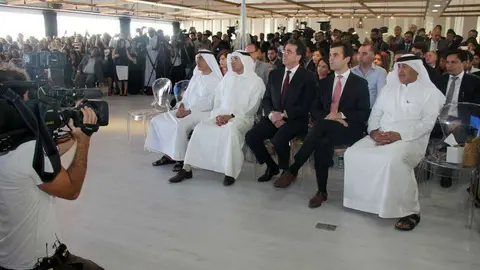 Presentación de la Torre Dubai Creek Harbour, el faraónico proyecto que dirige el arquitecto español Santiago Calatrava. (EL CORREO)