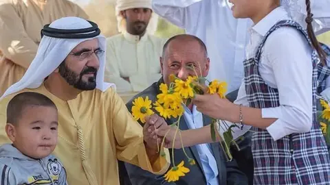 Sheikh Mohammed bin Rashid Al Maktoum durante un acto celebrado este año. (@HHShkMohd, Twitter)