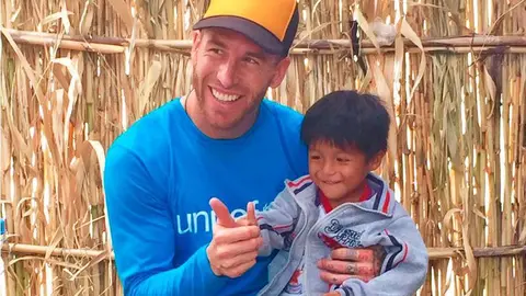 Sergio Ramos es embajador de UNICEF.