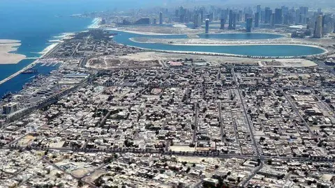 Vista aérea de Dubai.