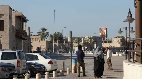 La turística zona de Bastakiya en Dubai. (EL CORREO)