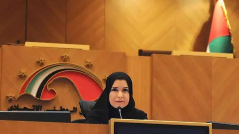 Amal Abdullah Al Qubaisi, presidenta del Consejo Nacional Federal de Emiratos.