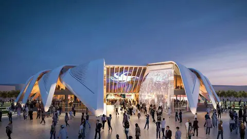 Diseño del español Santiago Calatrava para el pabellón de Emiratos en la Expo de Dubai.