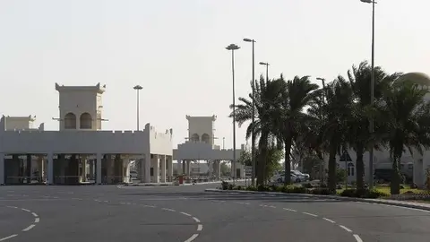 La frontera terrestre entre Qatar y Arabia Saudita.