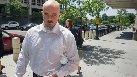 En la imagen de AP, Nicholas Slatten, condenado a cadena perpetua por el tribunal.