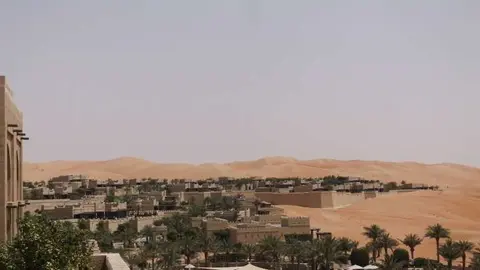 Desierto de Liwa en el emirato de Abu Dhabi. (EL CORREO)