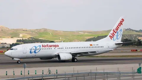 Un avión de la aerolínea española, Air Europa.