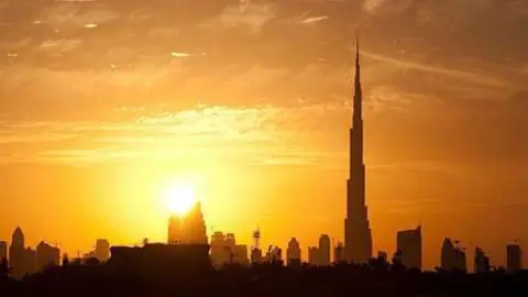 Vista del centro del emirato de Dubai.