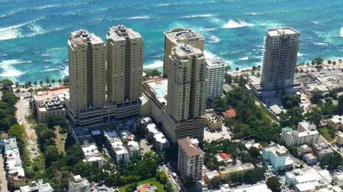 Perspectiva urbana de Santo Domingo, capital de la República Dominicana.
