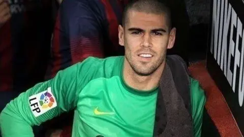 El exportero del F.C. Barcelona, Víctor Valdés.