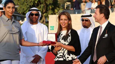 Ali Albwardy, segundo por la izquierda, en una fotografía de abril de 2017.