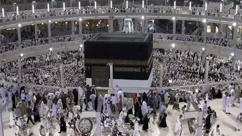 Una imagen de La Gran Mezquita de La Meca.