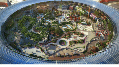 Una maqueta del nuevo Ctyland Mall en Dubai.