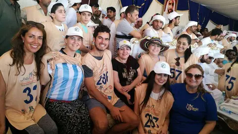 Foto de grupo de algunos de los participantes en la competición el pasado sábado. (Cedida)