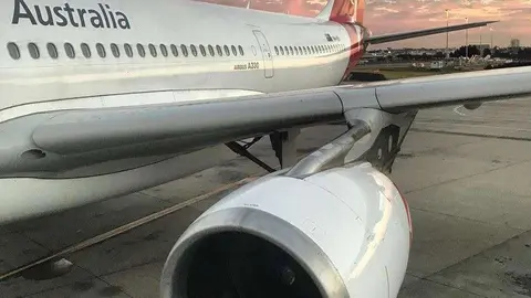 Un avión de la aerolínea australiana Qantas. (Qantas, Facebook)