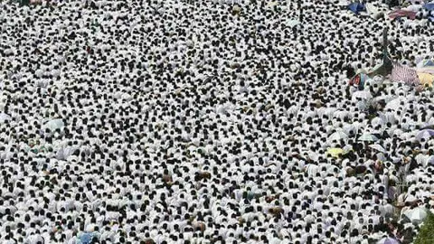 Peregrinos en el Hajj de este año. (@samboltahae, Twitter)