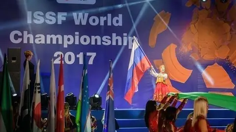 Ceremonia de inauguración del Campeonato del Mundo de Tiro de Moscú. (ISSF)