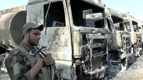 En la imagen de EFE, un atentado en Irak.