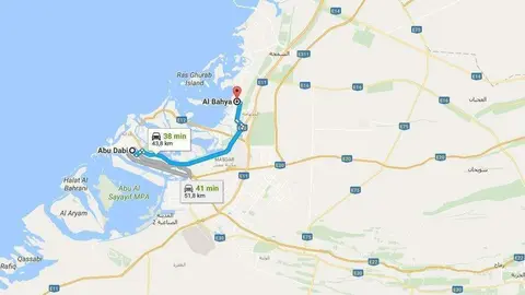 La zona de Al Bahya en Abu Dhabi.