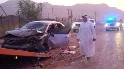 Estado en el que quedó el vehículo tras el accidente.