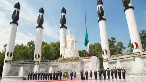 Acto de Conmemoración del 170 Aniversario de la Gesta Heroica de los Niños Héroes. (Presidencia, México)