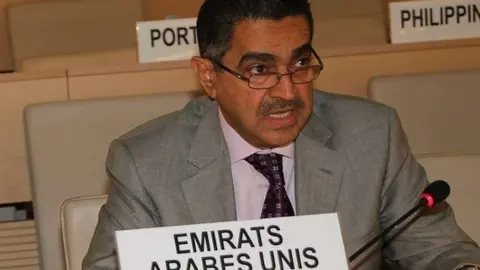 Obaid Salem Al Zaabi, representante permanente de EAU ante las Naciones Unidas.