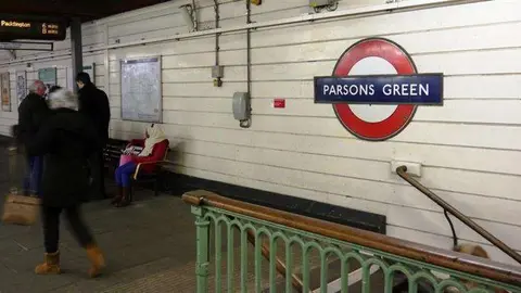 Imagen de la estación de Parsons Green está situada en el oeste de Londres, en el distrito de Fulham. (Fuente externa)