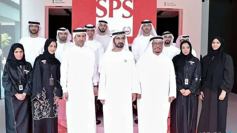 Un momento de la inauguración de los servicios inteligentes de la Policía de Dubai.