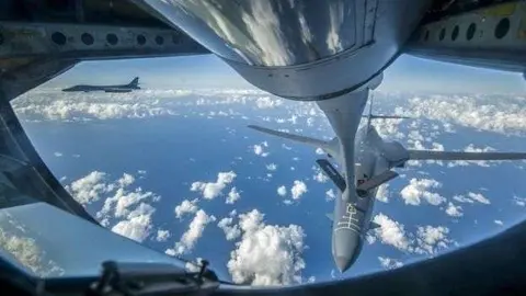 En la imagen de AFP, Fuerzas aéreas estadounidenses.
