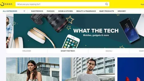 Una captura del sitio web de comercio electrónico en EAU.