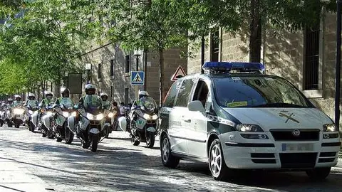Agentes de la Guardia Civil durante un desfile.