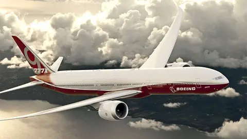 El nuevo modelo de Boeing 777X.