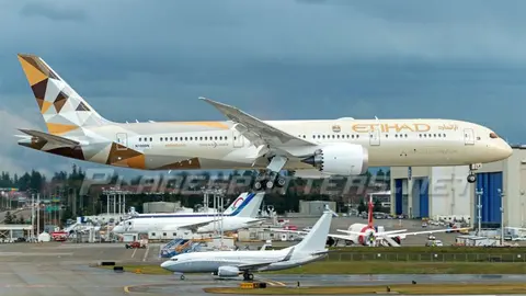 Un Boeing Dreamliner de Eithad Airways.