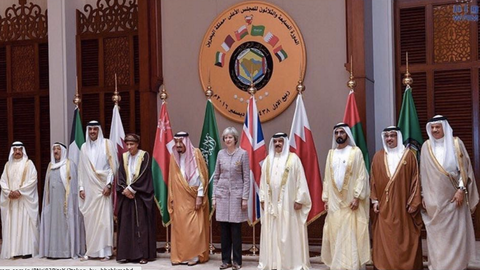 Fotografía de familia durante la Cumbre del Consejo de Cooperación del Golfo. (Jeque Al Maktoum Instagram)
