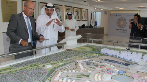 La maqueta de la Expo 2020 en Dubai. (EL CORREO)