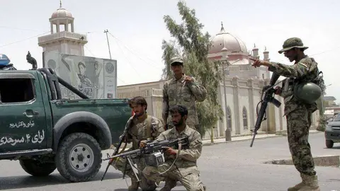 Una imagen de la Policía de Afganistán.
