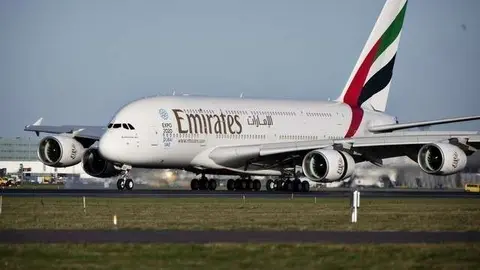 Un A380 de Emirates Airline.