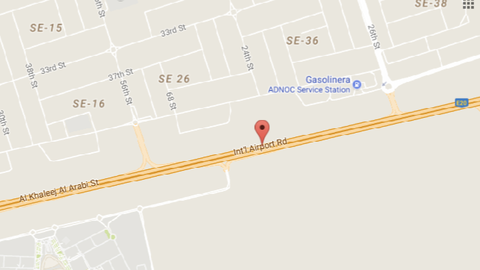 Pantallazo de Google maps de la carretera. 