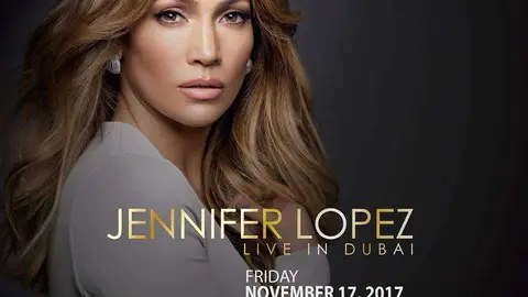 Jennifer López actuará el próximo 17 de noviembre en Dubai.