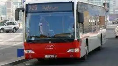 Una imagen de un autobús de Dubai.