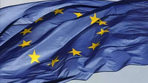 Bandera de la Unión Europea.