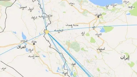 El epicentro del terremoto se situó entre la frontera de Irán e Irak.