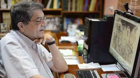 El escritor nicaragüense Sergio Ramírez, galardonado con premio Cervantes. (La Prensa / Óscar Navarrete)