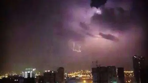 Fuertes lluvias se registraron en el emirato de Sharjah.